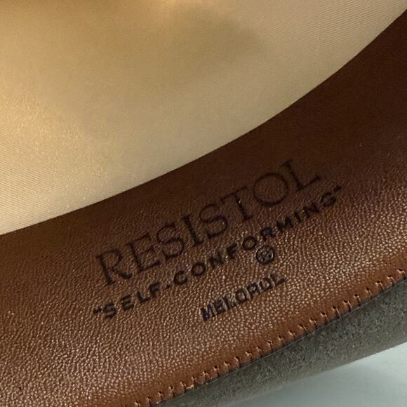 Vintage Resistol Ranch Fedora Alexander’s Self Conforming Melorol size XL 6 7/8 main image 5